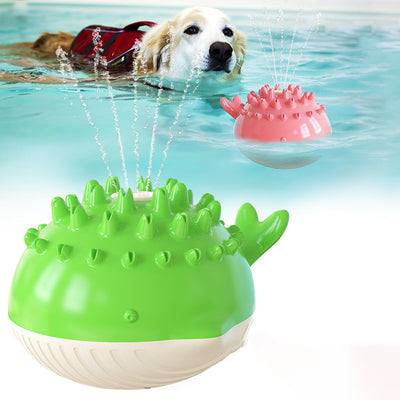 Pets Supplies Factory Amazon Hot Summer Electric Water Floating Swimming Bathing Water Spray Dog Toy