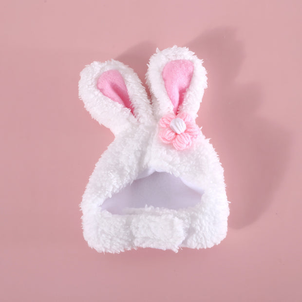 Plush Cartoon Cat Dog Rabbit Ears Cute Easter Decoration Hat Head Cover Pets Products