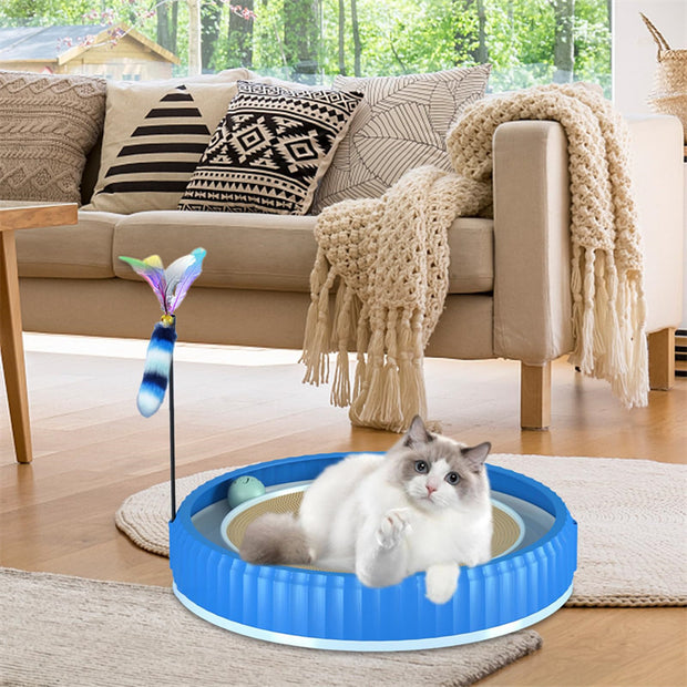 NEW Round Cat Scratching Board Wear-resistant Anti-scratch Claw Grinder Furniture Protector Pet Products