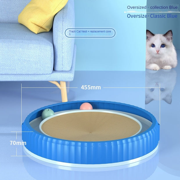 NEW Round Cat Scratching Board Wear-resistant Anti-scratch Claw Grinder Furniture Protector Pet Products