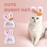 Plush Cartoon Cat Dog Rabbit Ears Cute Easter Decoration Hat Head Cover Pets Products