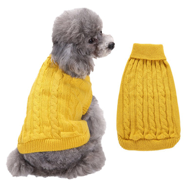 Solid Color Puppy Dog Clothes Teddy Bichon Pet Sweater